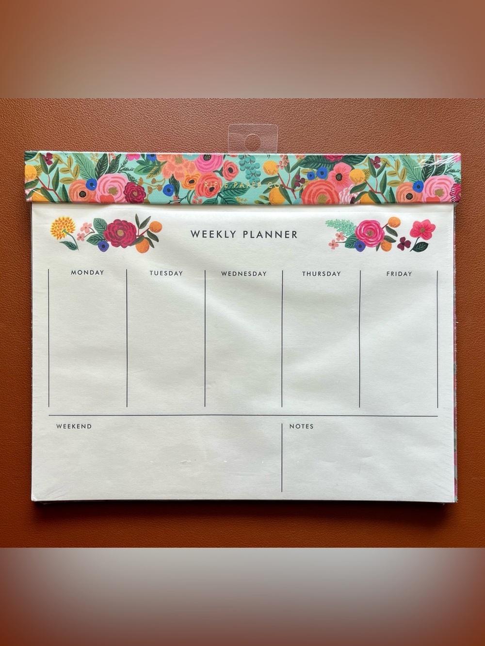 Rifle Paper Co. Floral Weekly Desk Planner